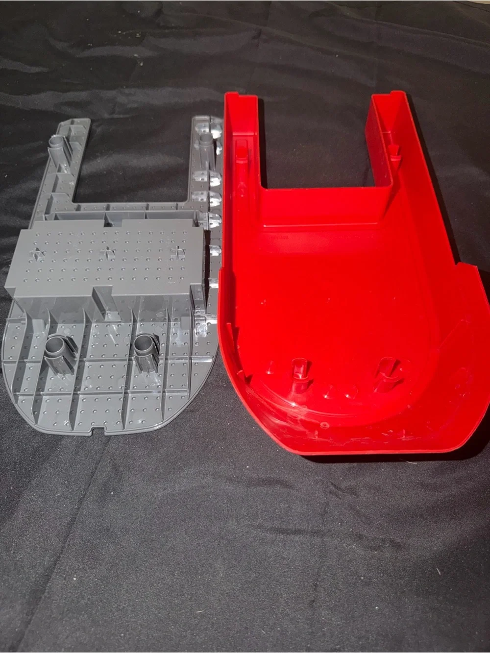 LEGO City Fire Boat Hull Base Red Gray 60109 (2 Pieces)